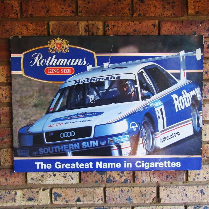 Large Old Rothmans King Size Cigarettes Hardboard Advertising Display