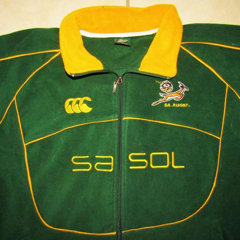 Old Springbok Rugby Tracksuit Jacket - Medium Size