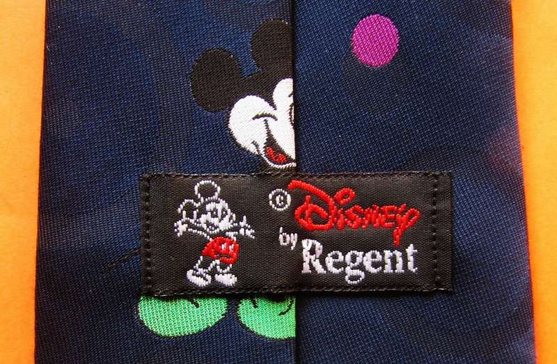 Old Disney Mickey Mouse Cartoon Neck Tie