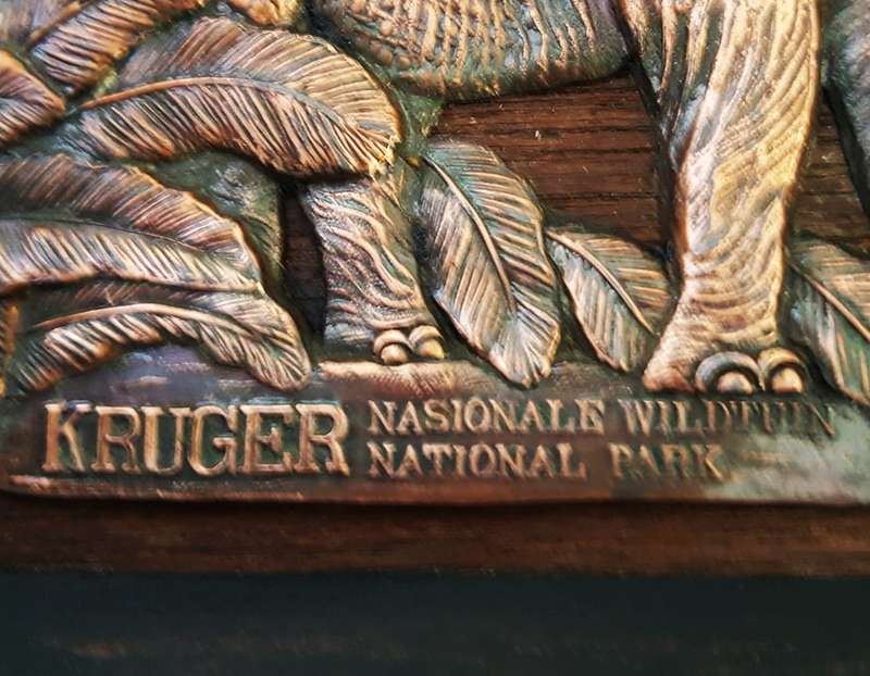 Old Kruger Park Wildtuin Wall Plaque