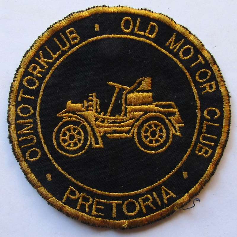 Old Motor Club Pretoria Patch Badge