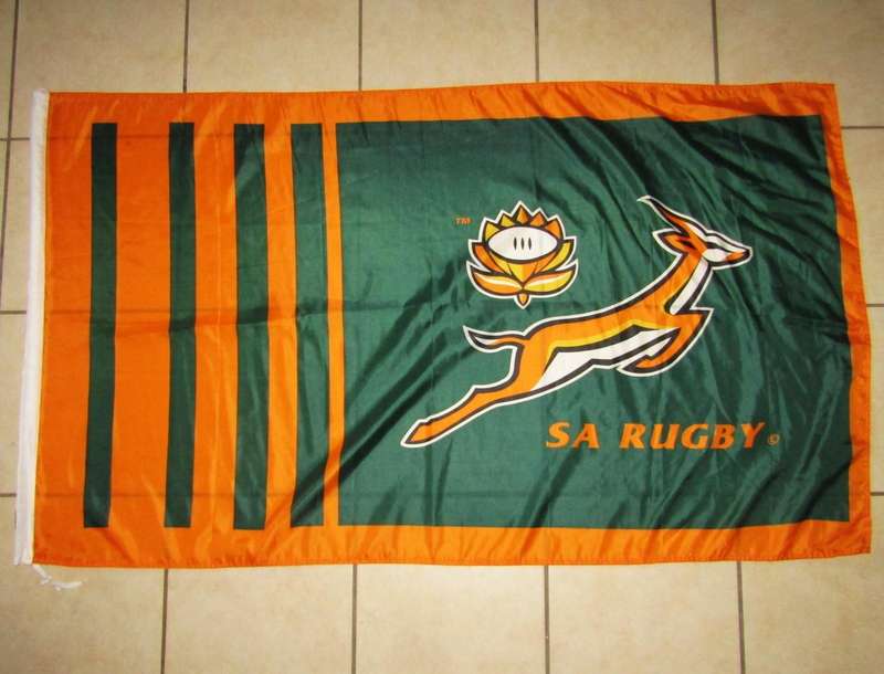 Large Springbok Rugby Flag