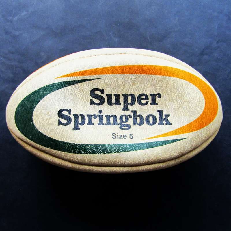 Old Super Springbok Rugby Ball