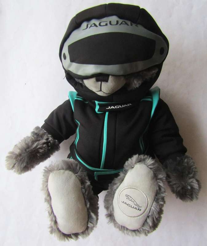 Cool Jaguar Racing Teddy Bear Mascot