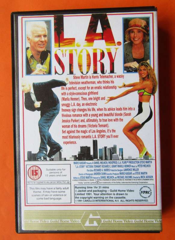 L.A. Story - Steve Martin - Movie VHS Tape (1991)