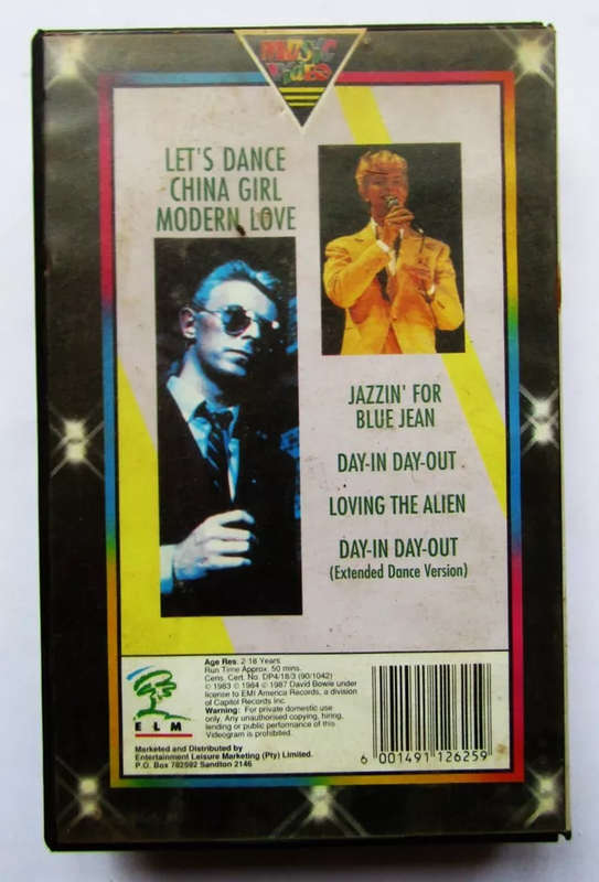 David Bowie - VHS Video Tape (1990)