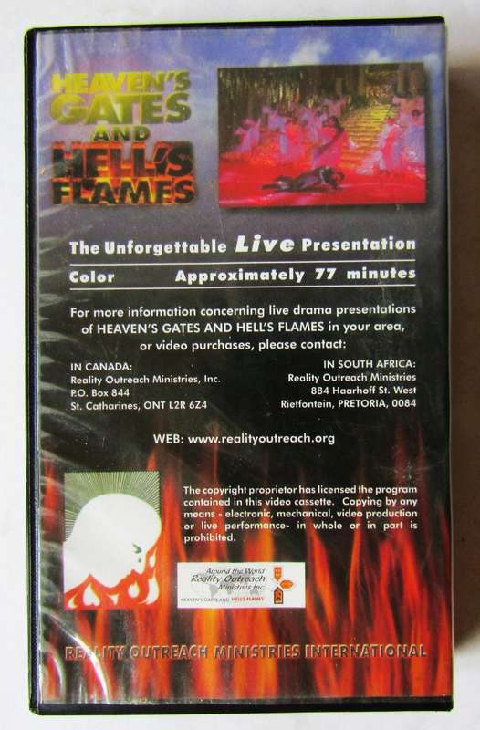 Heaven's Gates and Hell's Flames - VHS Video Tape
