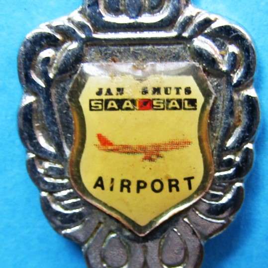Old SAA Airways Jan Smuts Airport Souvenir Spoon