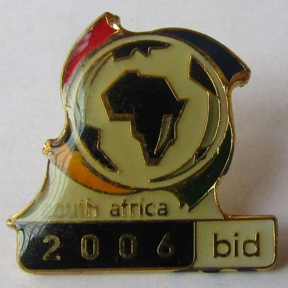 2006 South Africa Soccer World Cup Bid Lapel Pin Badge
