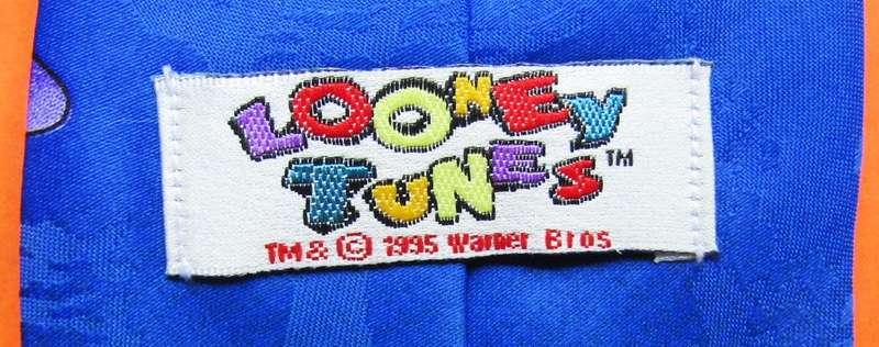 1995 Looney Tunes Cartoon Neck Tie
