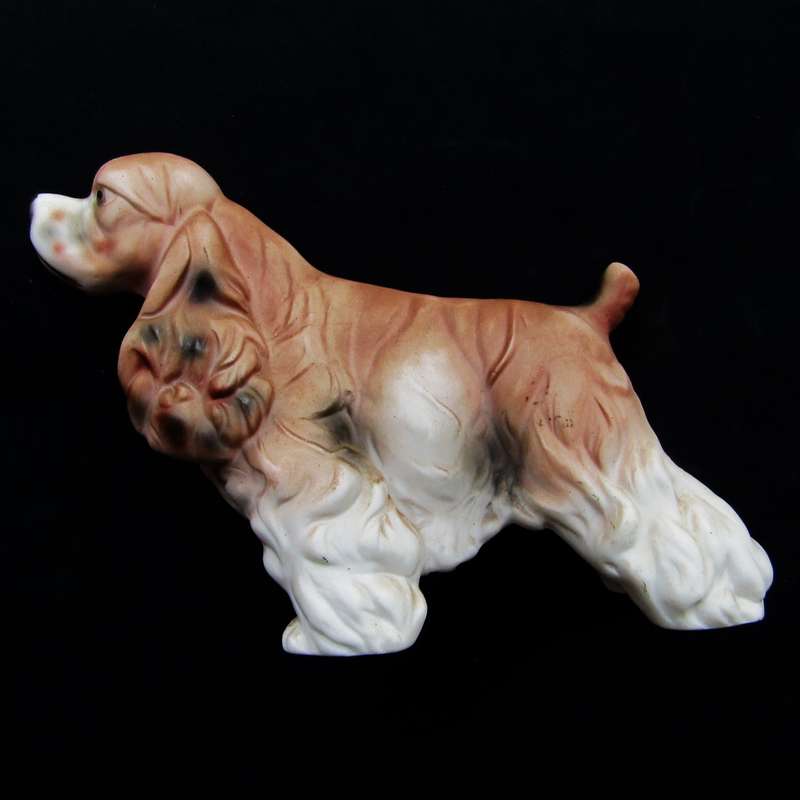 Cocker Spaniel Dog Ceramic Figure