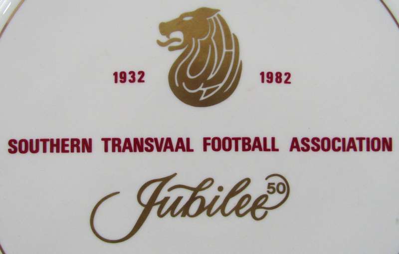 1982 Southern Transvaal Football Association 50 Year Jubilee Display Plate