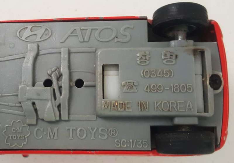 Old CM Toys - Hyundai Atos 1/35 Scale Car