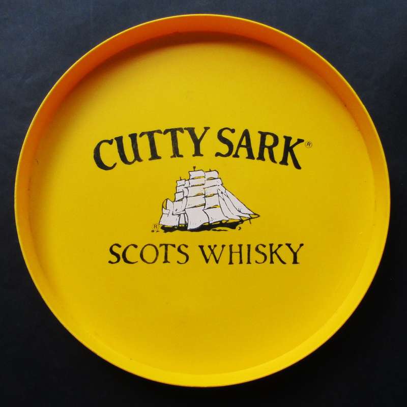 Old Cutty Sark Whisky Bar Tray - Made in England