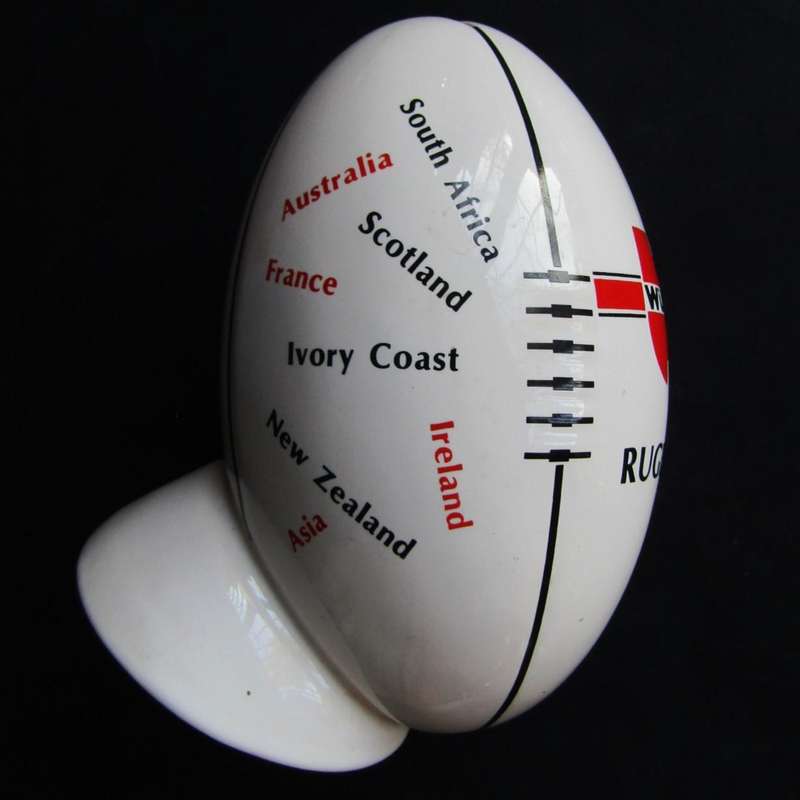 1995 Wurth Advertising Rugby Ball Shaped Money Box
