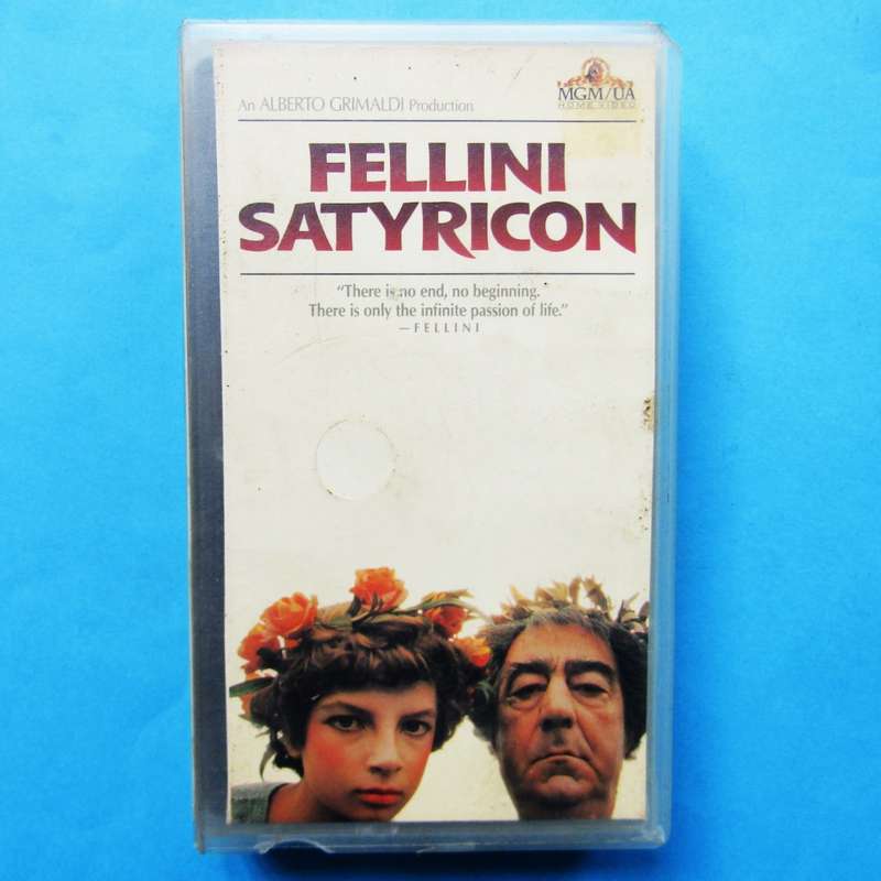 Fellini Satyricon - Dark Comedy Movie VHS Tape (1988)