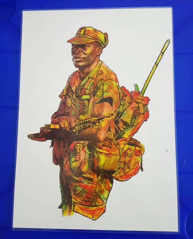 Old Rhodesia Army Laminated Poster