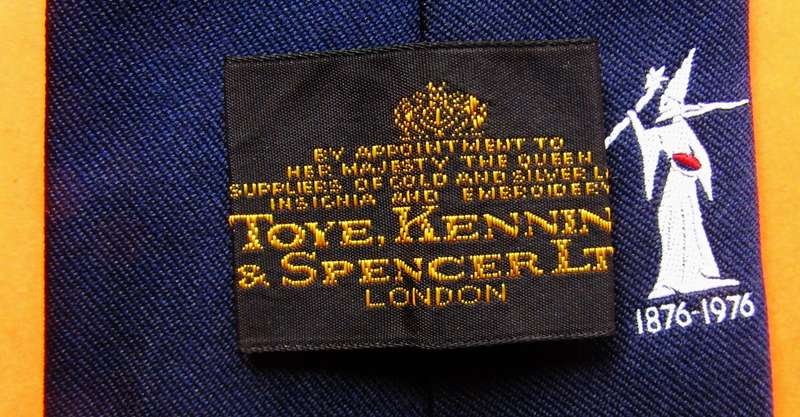 1976 Made in London 100 Year Rugby Neck Tie