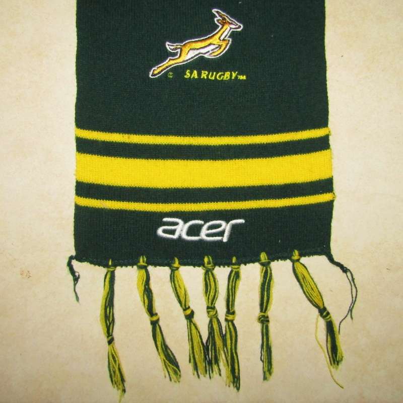 Old Acer Springbok Rugby Scarf