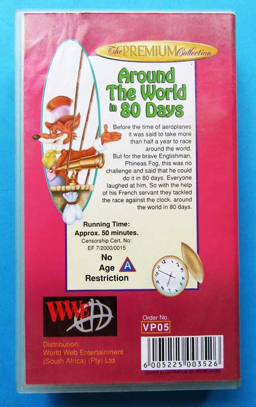 Around the World in 80 Days - VHS Video Tape (2000)