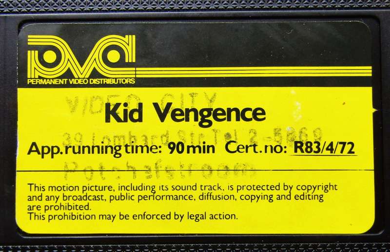 Kid Vengeance - Western Movie VHS Tape (1983)