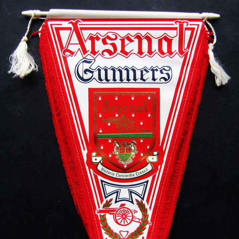 1982 Arsenal Football Club Pennant Flag