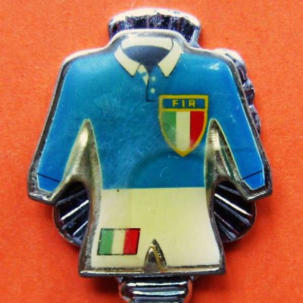 Old Italy Rugby Crested Spoon