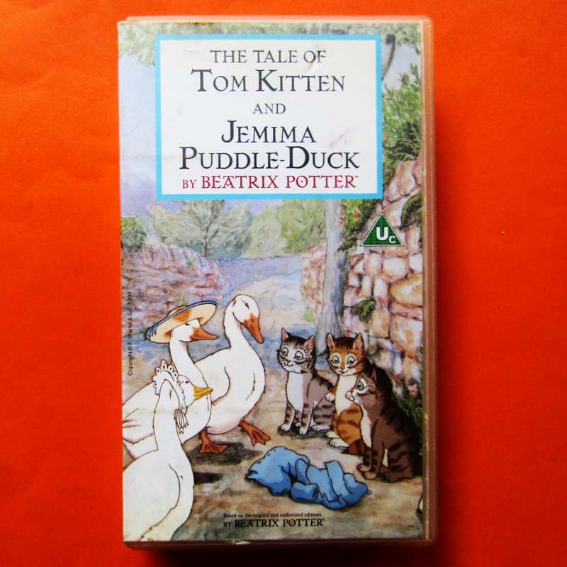 Tom Kitten and Jemima Puddle Duck - Beatrix Potter - VHS Tape (1992)