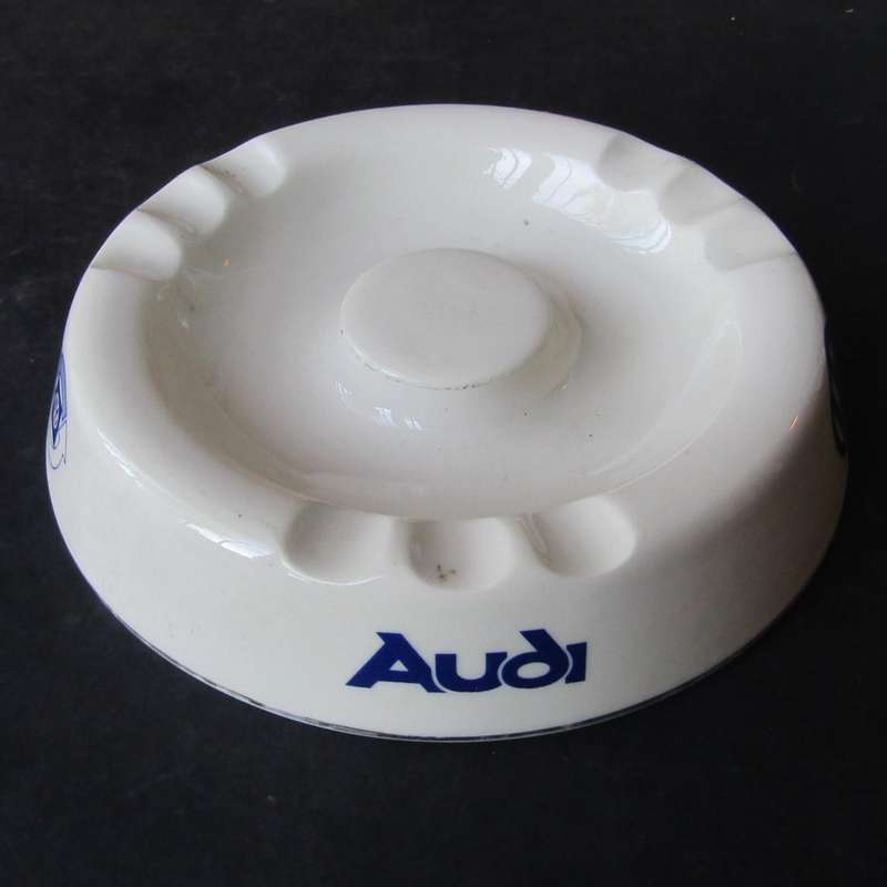 Large Volkswagen Audi Motors Ceramic Ashtray