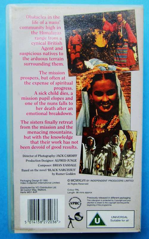 Black Narcissus - Movie VHS Tape (1995)