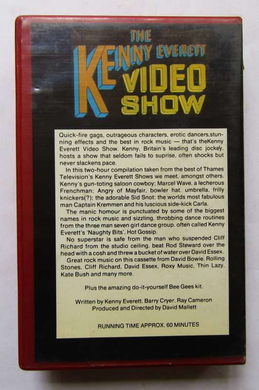 The Kenny Everett Video Show - 80's VHS Tape