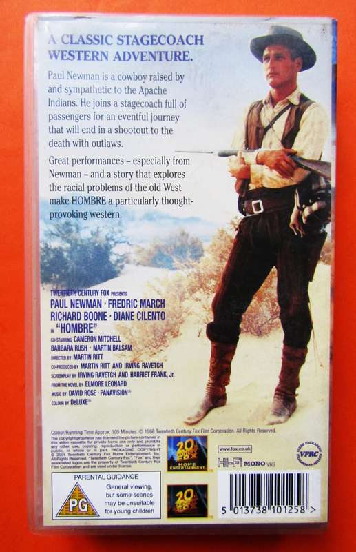 Hombre - Paul Newman - Western Movie VHS Tape