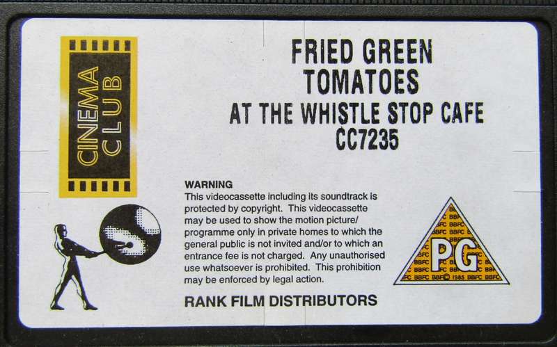 Fried Green Tomatoes - Movie VHS Tape