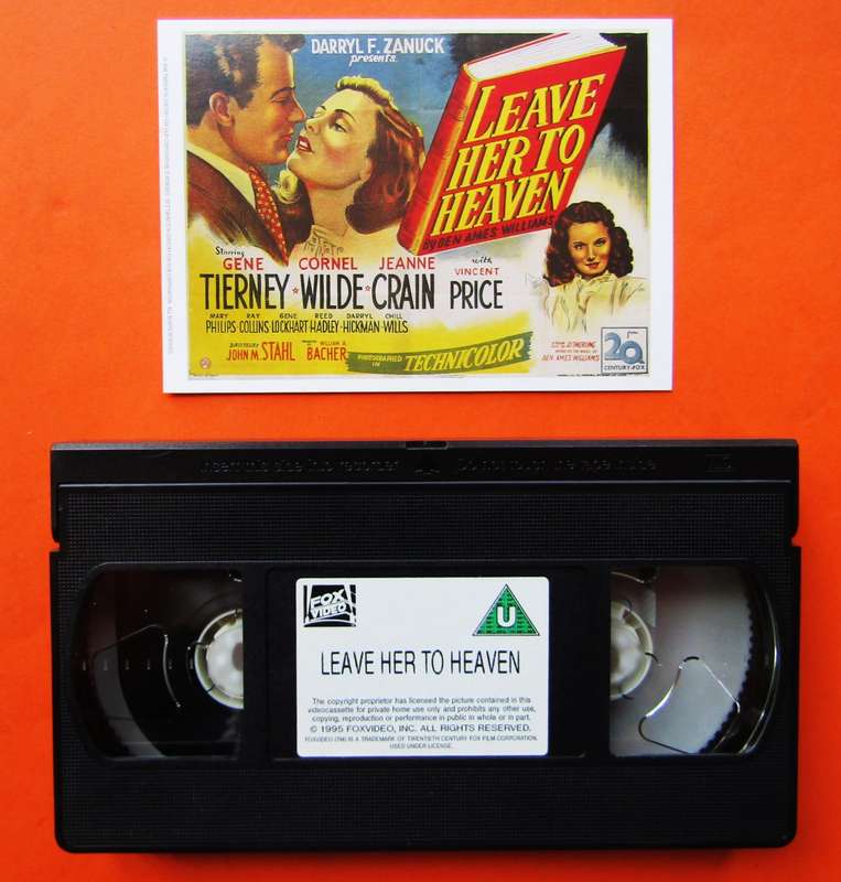 Leave Her to Heaven - Movie VHS Tape (1995)