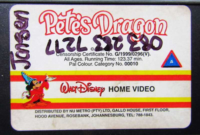 Pete's Dragon - Disney VHS Tape (1999)