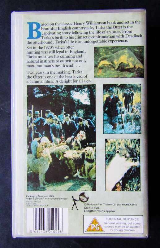 Tarka the Otter - Movie VHS Tape (1989)
