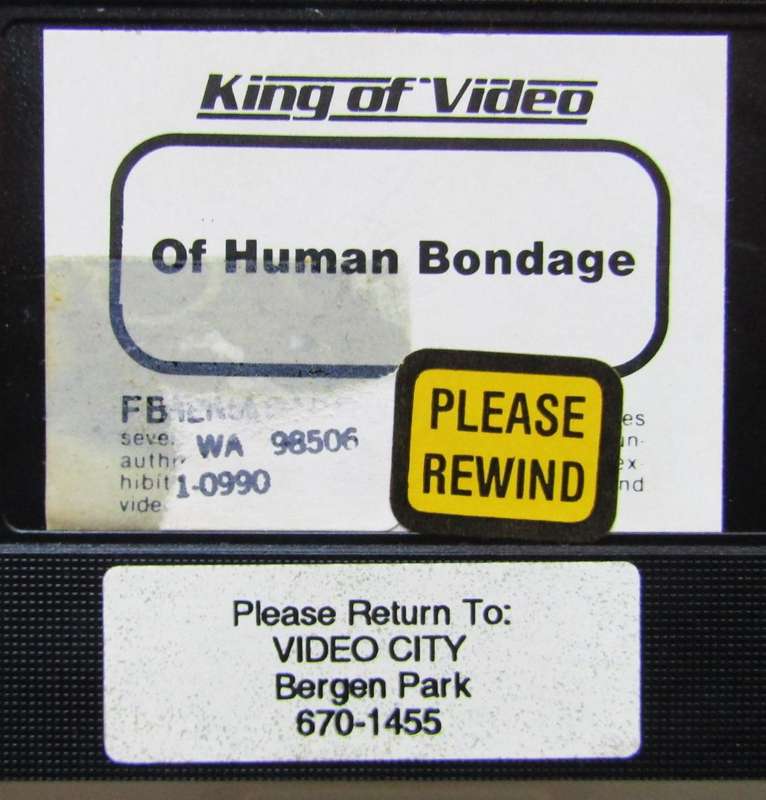 Of Human Bondage - Dark Romance Movie VHS Tape