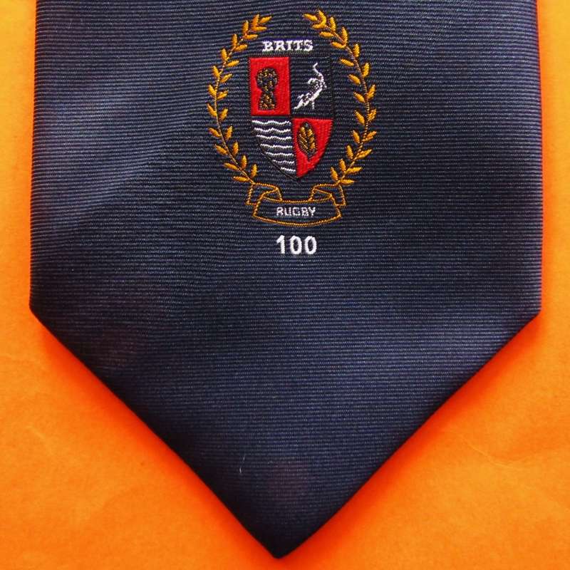 Old Brits Rugby 100 Year Neck Tie