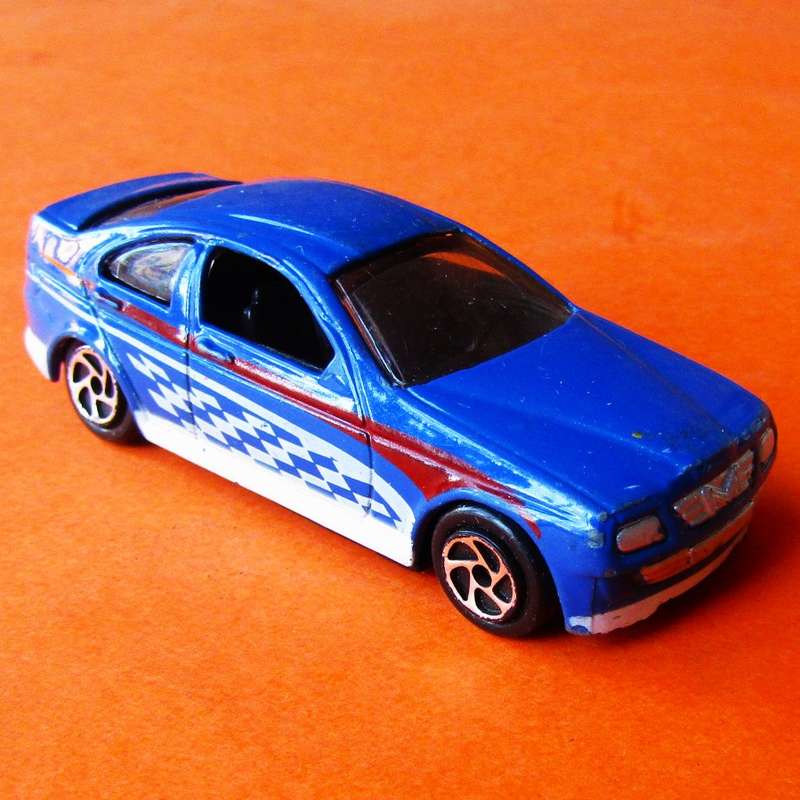 Old China Blue Car