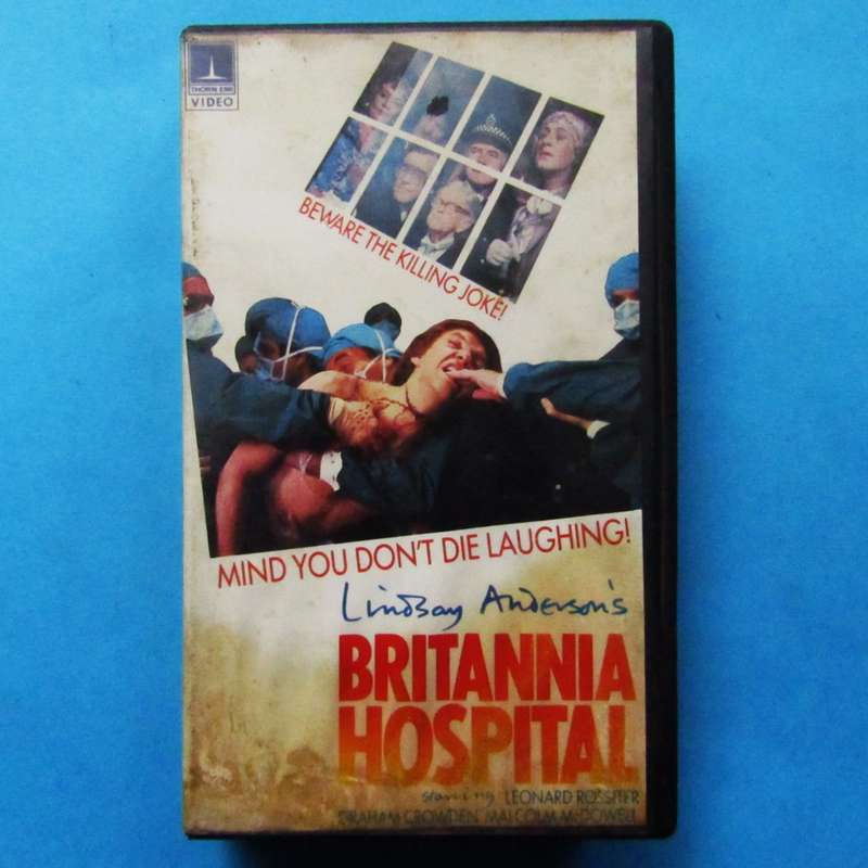 Britannia Hospital - Dark Comedy Movie VHS Tape (1982)