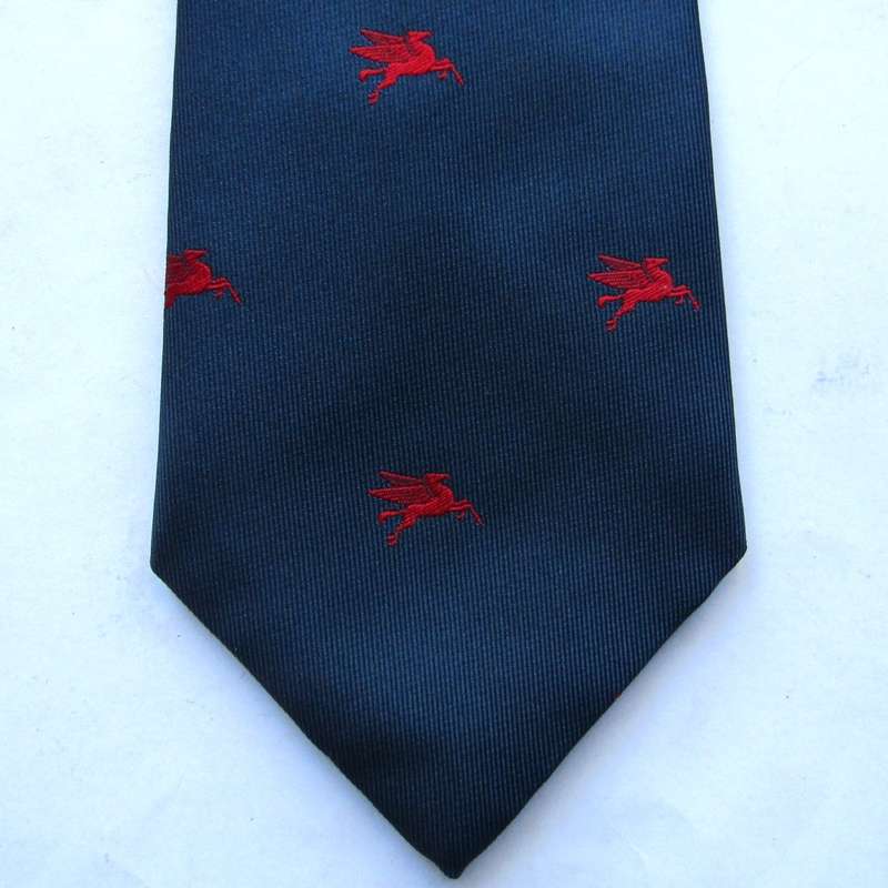 Old Mobil Petrol Neck Tie