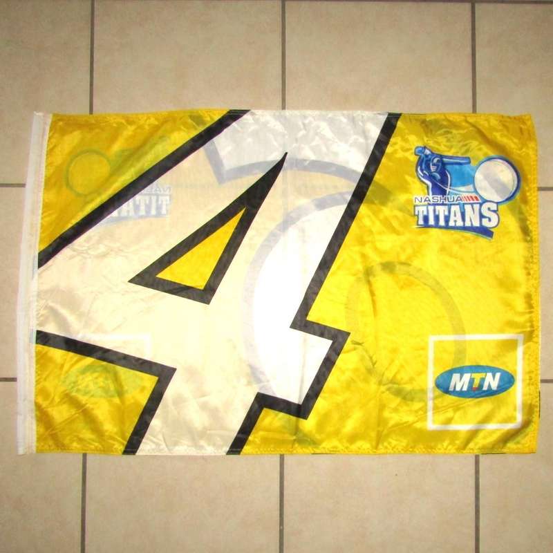 Old Nashua Titans 4 and 6 Runs Cricket Flag