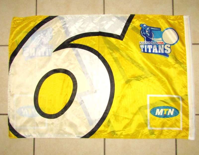 Old Nashua Titans 4 and 6 Runs Cricket Flag
