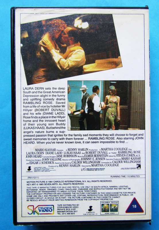 Rambling Rose - Movie VHS Tape (1993)