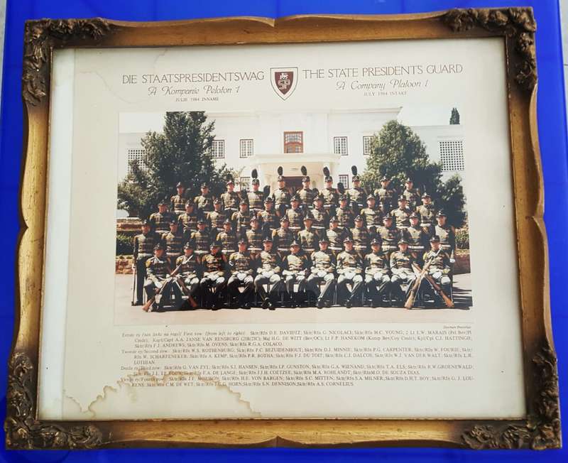 1984 State Presidents Guard Framed Photo