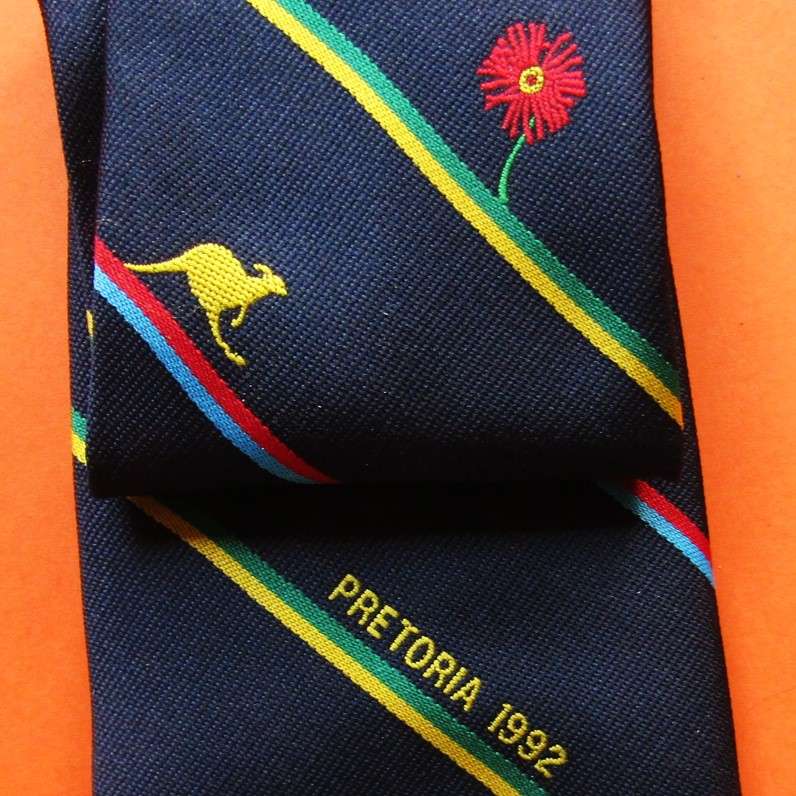 1992 Pretoria - Australia vs Noord Transvaal - Rugby Neck Tie