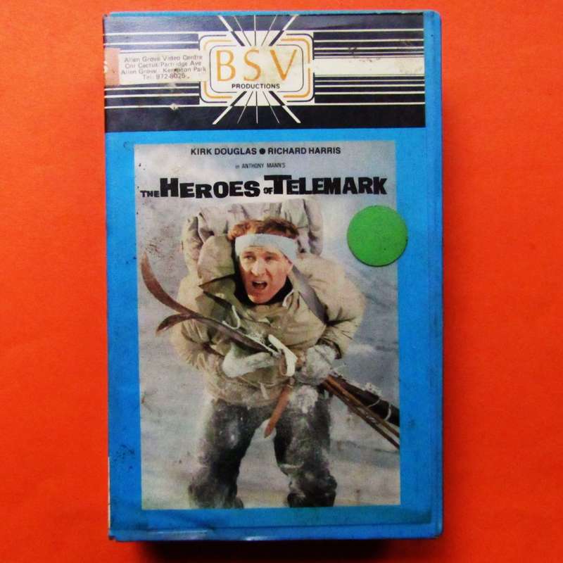 The Heroes of Telemark - Kirk Douglas - War Movie VHS Tape