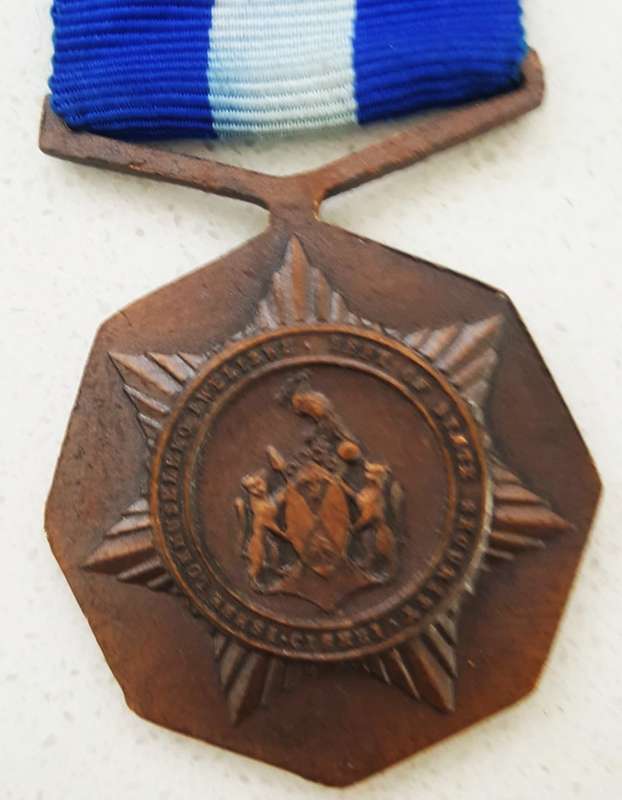 Ciskei Police 10 Year Faithful Service Medal - Full Size