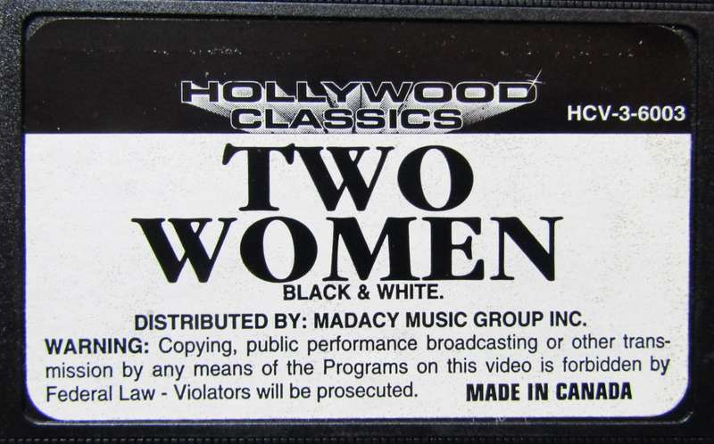 Two Women - Sophia Loren - Movie VHS Tape (1994)