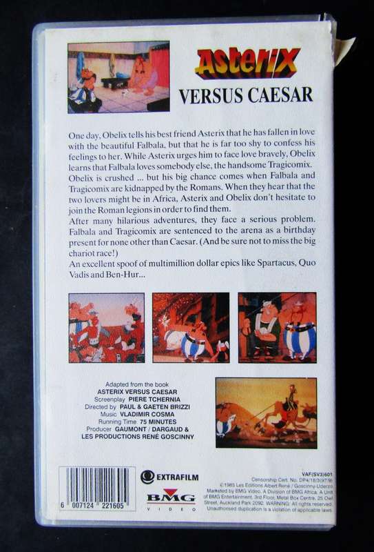 Asterix Versus Caesar - Movie VHS Tape (1997)